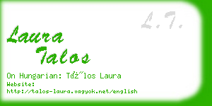 laura talos business card